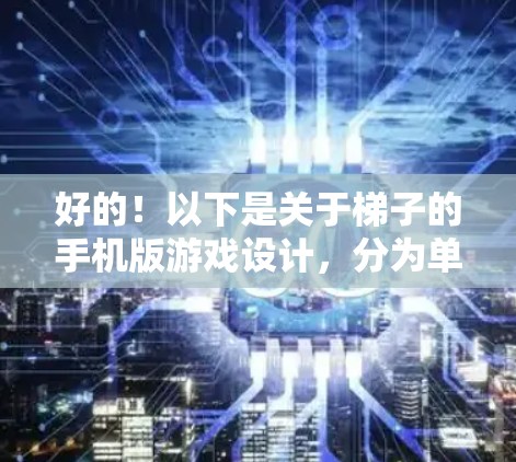 好的!以下是关于梯子的手机版游戏设计,分为单人模式和多人模式 好的!以下是关于梯子的手机版游戏设计,分为单人模式和多人模式