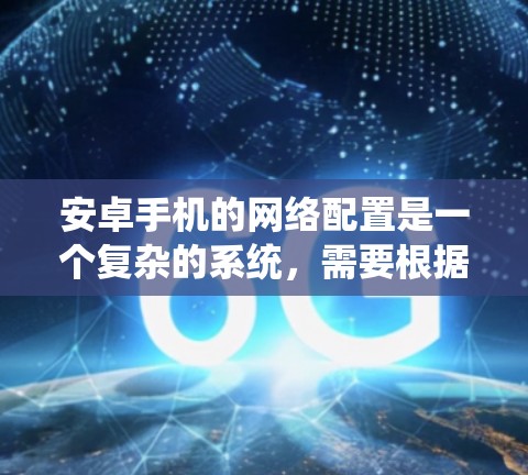 安卓手机的网络配置是一个复杂的系统,需要根据设备的具体情况来设置。以下是一个常见的安卓手机网络配置方案,涵盖常见功能和配置 安卓手机的网络配置是一个复杂的系统,需要根据设备的具体情况来设置。以下是一个常见的安卓手机网络配置方案,涵盖常见功能和配置