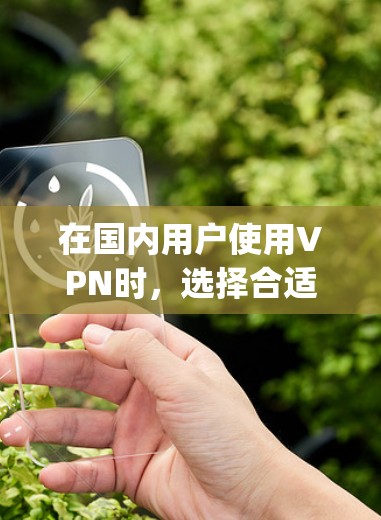 在国内用户使用VPN时，选择合适的VPN服务需要根据自己的需求、使用习惯和安全意识来决定。以下是一些国内 popular 的VPN平台及其特点，供您参考