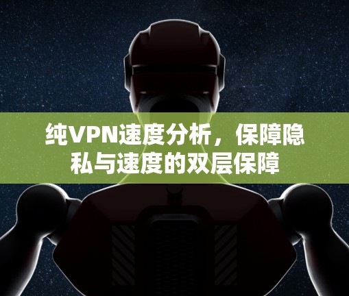 纯VPN速度分析,保障隐私与速度的双层保障 纯VPN速度分析,保障隐私与速度的双层保障