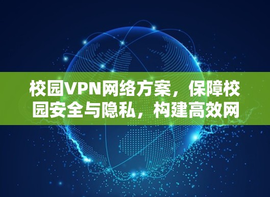 校园VPN网络方案,保障校园安全与隐私,构建高效网络 校园VPN网络方案,保障校园安全与隐私,构建高效网络