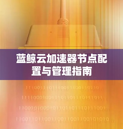 蓝鲸云加速器节点配置与管理指南 蓝鲸云加速器节点配置与管理指南