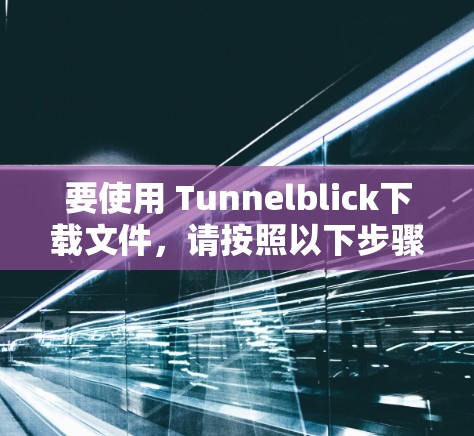 要使用 Tunnelblick下载文件,请按照以下步骤操作 要使用 Tunnelblick下载文件,请按照以下步骤操作