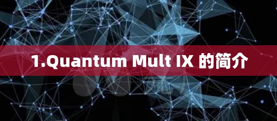 1.Quantum Mult IX 的简介 1.Quantum Mult IX 的简介