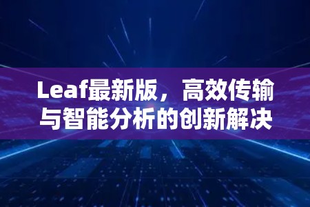 Leaf最新版,高效传输与智能分析的创新解决方案 Leaf最新版,高效传输与智能分析的创新解决方案