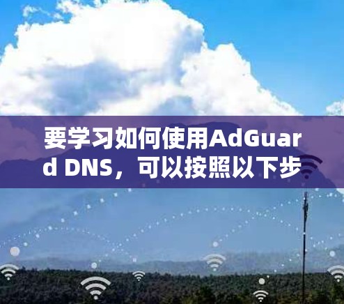 要学习如何使用AdGuard DNS,可以按照以下步骤进行 要学习如何使用AdGuard DNS,可以按照以下步骤进行