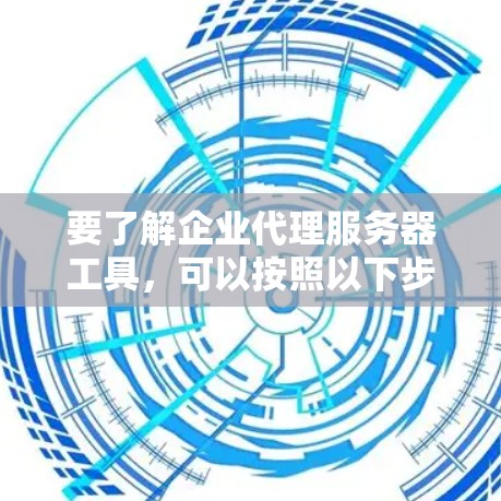 要了解企业代理服务器工具,可以按照以下步骤进行 要了解企业代理服务器工具,可以按照以下步骤进行